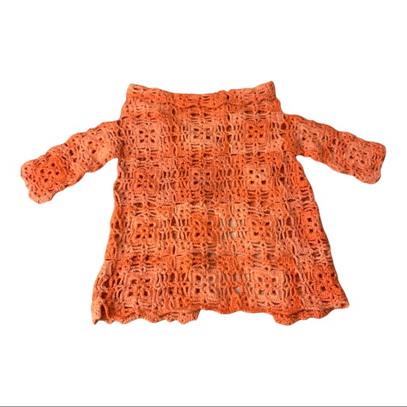 Handmade one of a kind knit Afghan duster - Picture 2 of 7